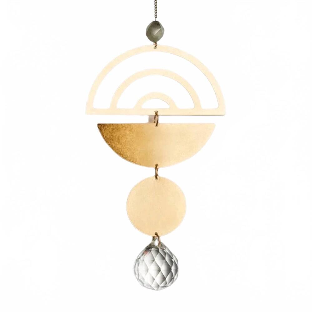 NEW SCOUT rainbow/labradorite suncatcher in gold
